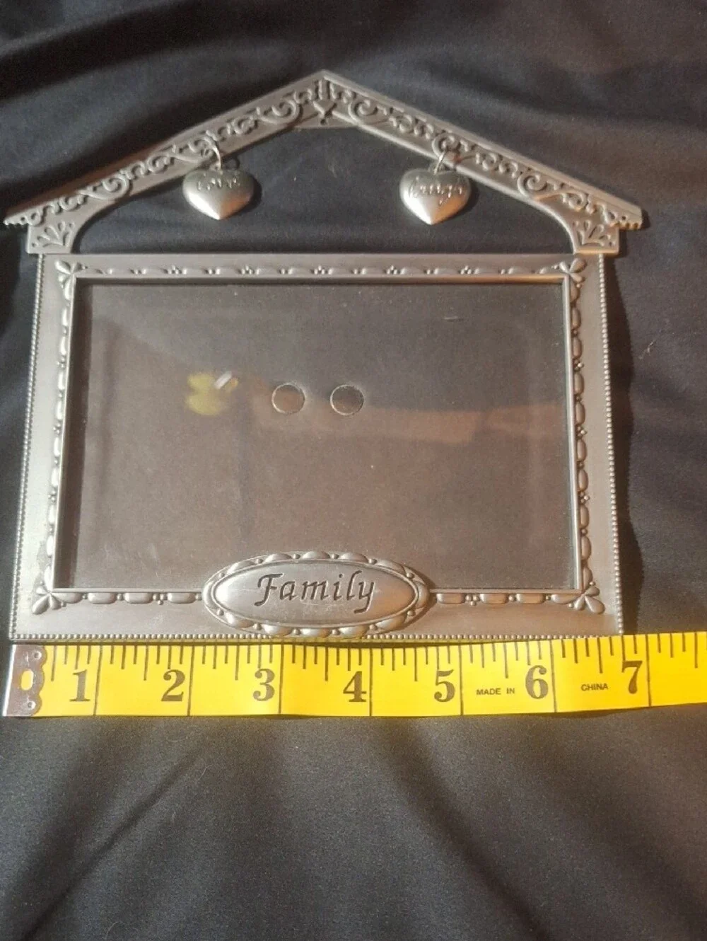 Family Photo Frame - Silver Decorative Home Accent
